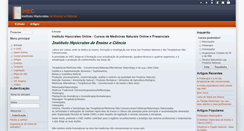 Desktop Screenshot of institutohipocratesonline.com